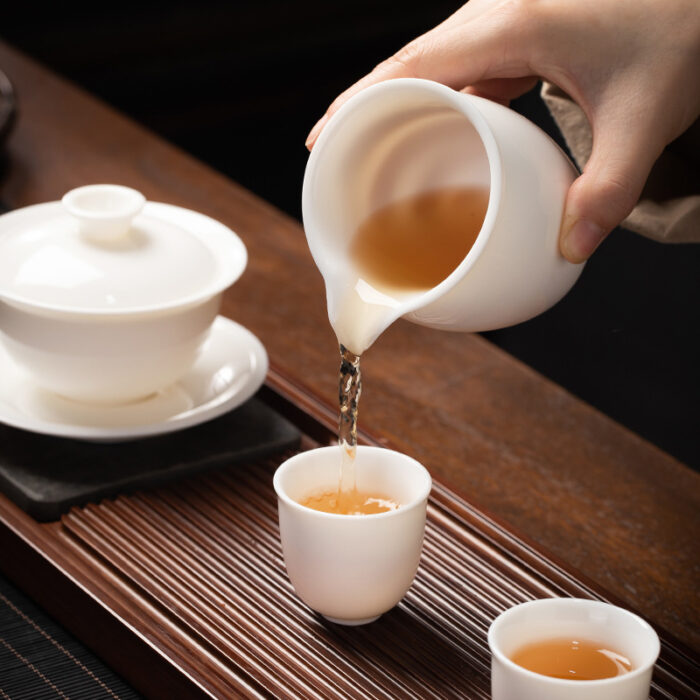 188 定制宜鉴玉瓷茶具套装羊脂玉功夫茶具德化白瓷品茗茶具茶杯伴手礼 - 图片 4