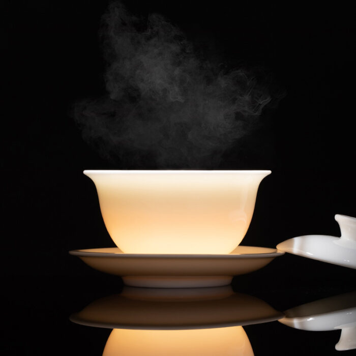 188 定制宜鉴玉瓷茶具套装羊脂玉功夫茶具德化白瓷品茗茶具茶杯伴手礼 - 图片 5