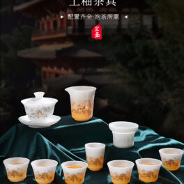 9198208宜鉴冰种羊脂玉茶具套装雪韵德化白瓷功夫茶具家用商用轻奢伴手礼01